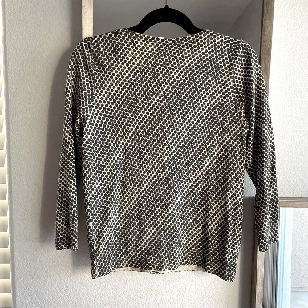 J. CREW🖤 Dot Cardigan Sweater